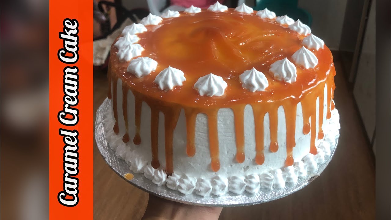 Premium Caramel Fresh Cream Cake